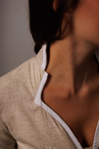 Fleur Linen Yoga Jacket